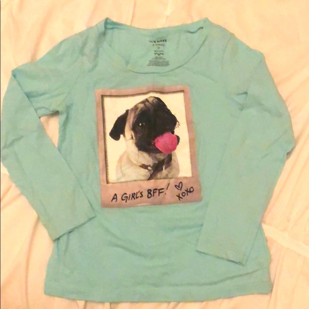 Old navy pug shirt XS